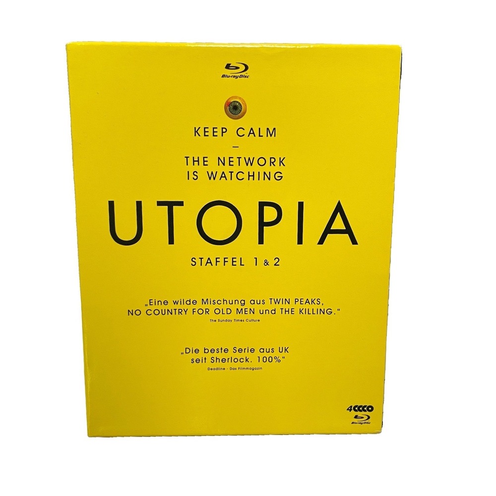 UTOPIA Staffel 1 & 2 German 4-disc Blu-ray Set 2013-2014 Region B Like New *Read